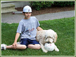 Aaron & Aidan with Goldendoodles!